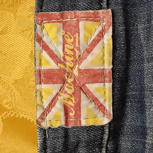 MACHINE NOUVELLE MODE SKIRT STRETCH 97% COTTON 3% SPANDEX Size 26 WOMENS Blue - Picture 7 of 9